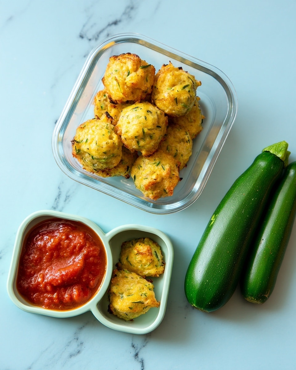 Baked Zucchini Tots with Cheese and Chives Recipe - Recipe Image